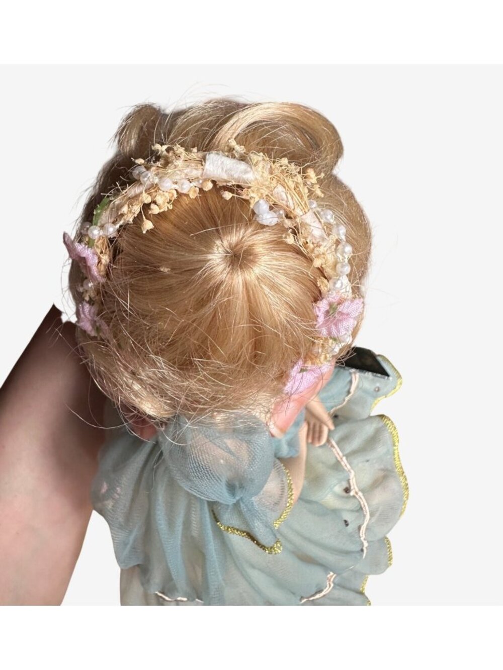 Geppeddo Collector Series Porcelain Doll Tatyana With Blue Dress 2423/2440-02 - Picture 5 of 10